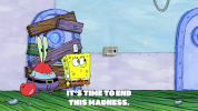 season 9 squid defense GIF by SpongeBob SquarePants