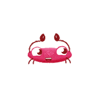 Happy Crab Sticker by PlayKids