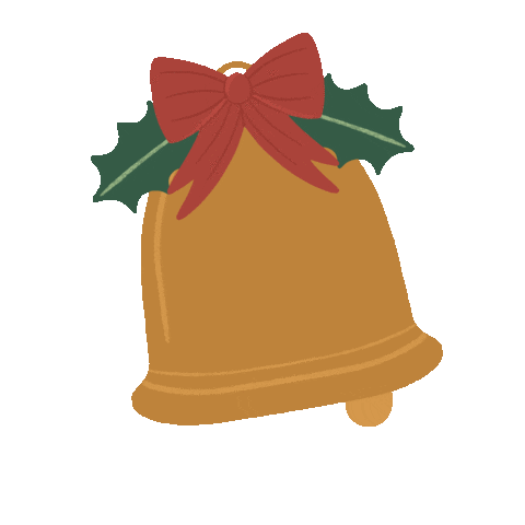 Christmas Bow Sticker by Happy Mouse Studio
