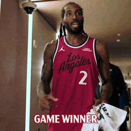 Kawhi Leonard Win GIF by LA Clippers