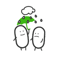 TicTac_Belgium rainy day tic tac be gentle gentle message Sticker