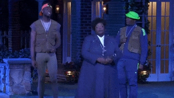 listen hold up GIF by The Public Theater