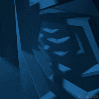 pislices loop 3d blue trippy GIF