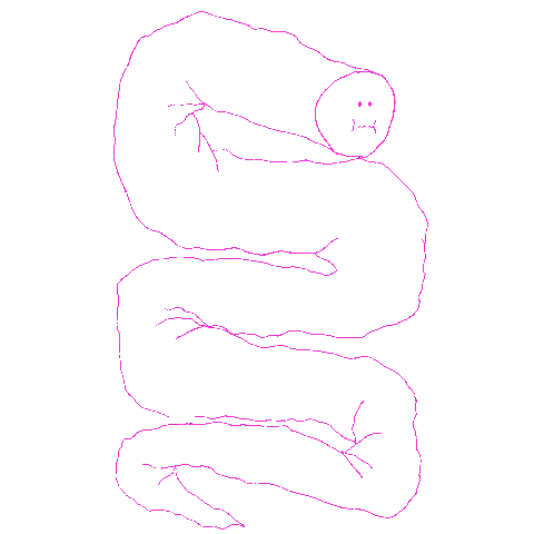 Snake Bubble Sticker by panika.xyz