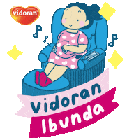 vidoran music milk pregnant me time Sticker