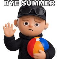 Sad End Of Summer Sticker by OneFootball Heads