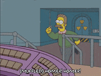 homer simpson eating GIF
