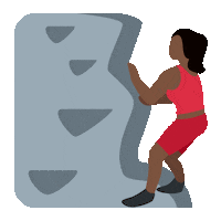 emojivid woman emoji climbing activity Sticker