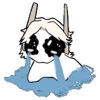 Vtuber Crying Sticker