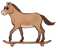 Sunglasses Horse Sticker by Sticky Brain Studios