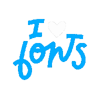 Heart Typography Sticker