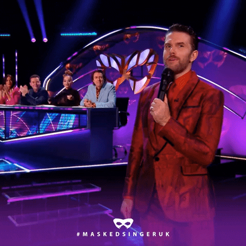 Wave Comedian GIF by The Masked Singer UK & The Masked Dancer UK