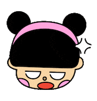 Angry Girl Sticker