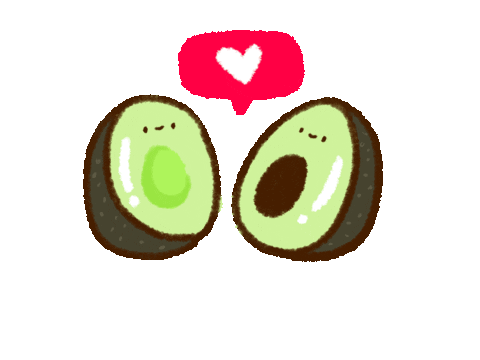 bachurita love amor te amo avocado Sticker