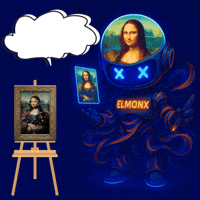 Mona Lisa Art GIF by ElmonX