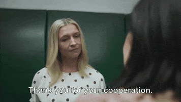 Thank You For Your Cooperation GIF by Creamerie
