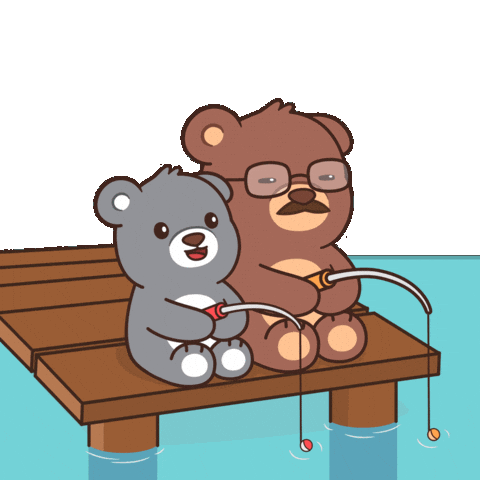 Teddy Bear Dad Sticker by BEARISH