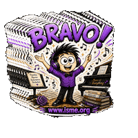 Practicing Sheet Music Sticker by International Society for Music Education