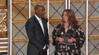 Melissa McCarthy and Dave Chappelle Holding it Together
