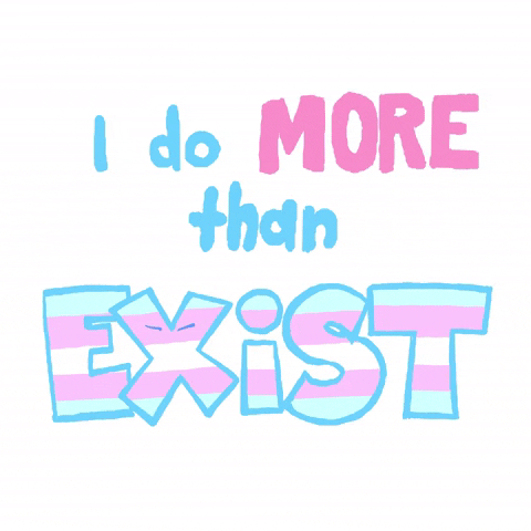 Proud Trans Day Of Visibility GIF by GIPHY Studios 2021