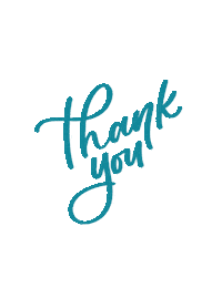 Thanks Lettering Sticker