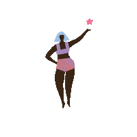girl star Sticker by Urban Waxx