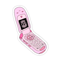 Pink Phone Sticker by Beco Acessórios