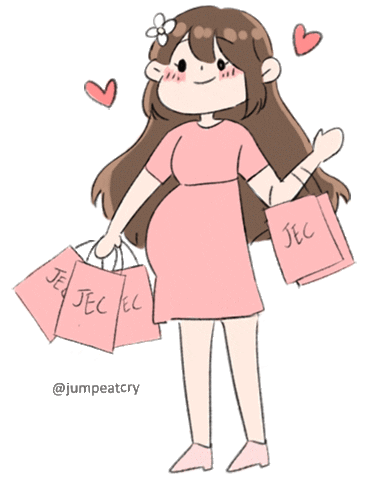 Jumpeatcry giphyupload baby jump shopping Sticker