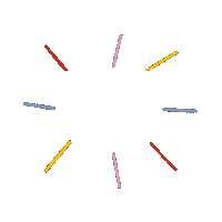 Rainbow Color Sticker