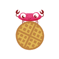 Crab Eating Sticker by PlayKids