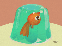 narudeeingkawat fish shake dessert jelly GIF