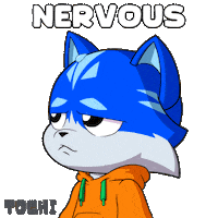 Scared Cat Sticker by Toshithecat