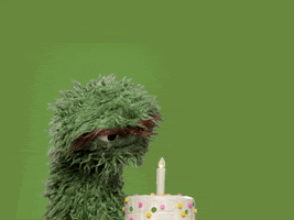 Oscar The Grouch Cake GIF by Sesame Street