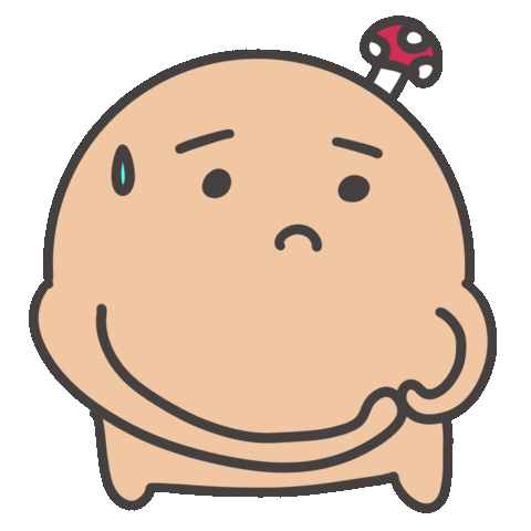 難過 緊張 Sticker