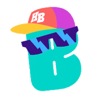 B Sticker by Puket