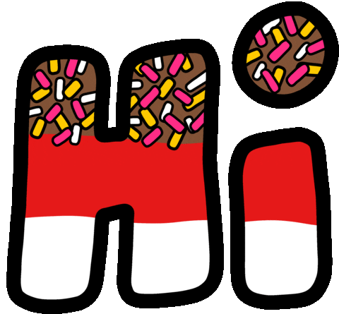 Summer Hello Sticker by Poppy Deyes
