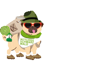 MittlererSchwarzwald dog walking emma pup Sticker