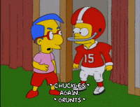 bart simpson kick GIF