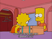 moving bart simpson GIF