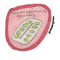 mental health medication Sticker