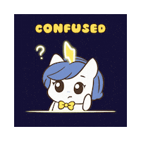 Question Mark What Sticker by Brave Unicorn