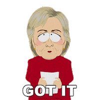 Hillary Clinton Sticker by South Park