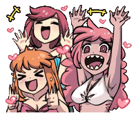 Happy Fan Girl Sticker by Jin