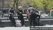 sal shooing GIF