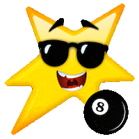 bsv_poolbrothers star emoji sunglasses billiards Sticker