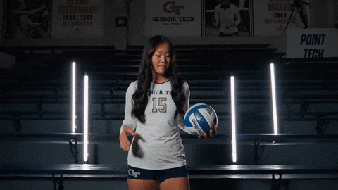 Georgia Tech Volleyball GIF by Georgia Tech Yellow Jackets