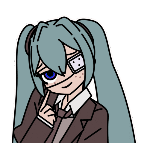 Monitoring Hatsune Miku Sticker