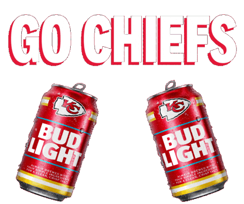 Kansas City Chiefs Cheers Sticker by Bud Light
