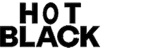 hotblackdesign hot logo design black Sticker