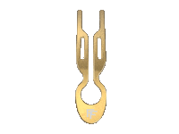 fionafranchimon gold steel hairpin fiona franchimon Sticker